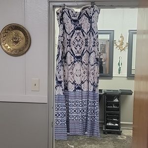 Soma xl Long Strapless Dress with built in bra